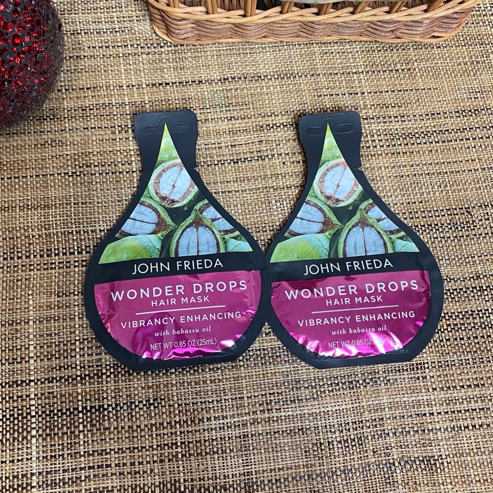 John Frieda Vibrancy Enhancing Hair Mask Set of 2 NWT Color Care Treatment